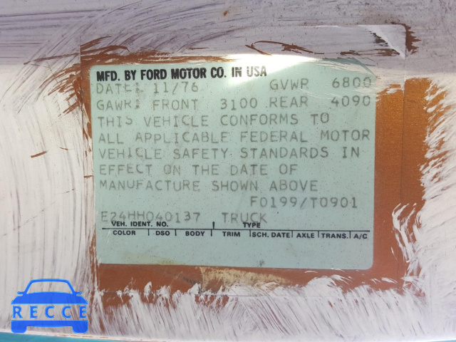 1977 FORD F-100 E24HH040137 image 9