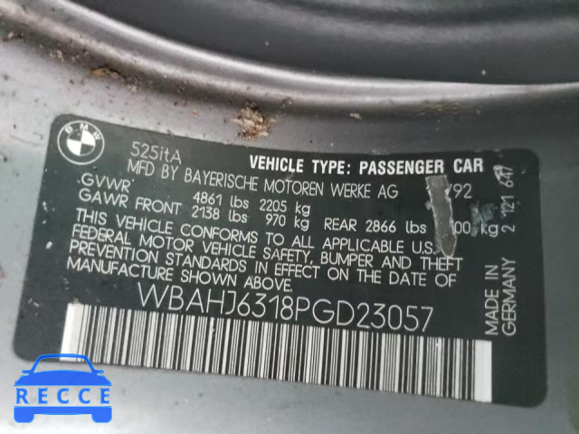 1993 BMW 525 IT AUT WBAHJ6318PGD23057 image 9