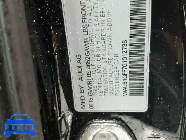 2016 AUDI S3 PREMIUM WAUB1GFF7G1012738 image 9