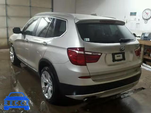 2012 BMW X3 XDRIVE3 5UXWX7C51CL889205 image 2