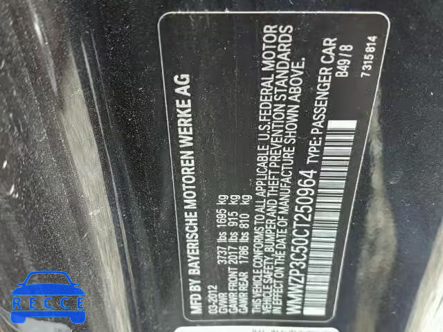2012 MINI COOPER S WMWZP3C50CT250964 image 9