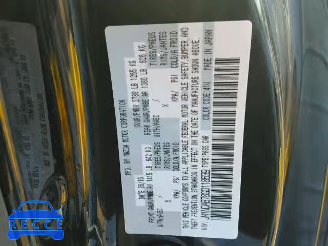 2016 MAZDA MX5 MIATA JM1NDAB78G0118639 image 9