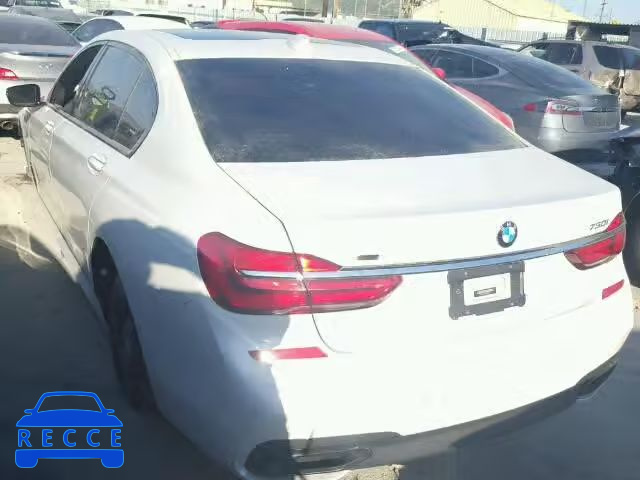 2016 BMW 750I XDRIV WBA7F2C53GG417160 зображення 2