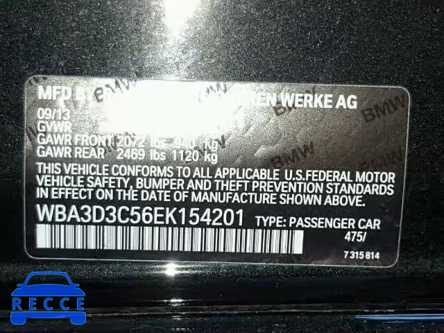 2014 BMW 328D WBA3D3C56EK154201 image 9