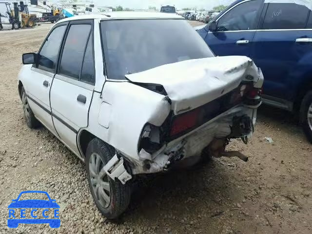 1992 FORD ESCORT LX 3FAPP13J8NR143358 image 2