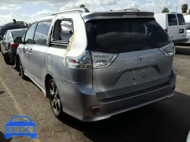 2017 TOYOTA SIENNA SE 5TDXZ3DC6HS789287 image 2