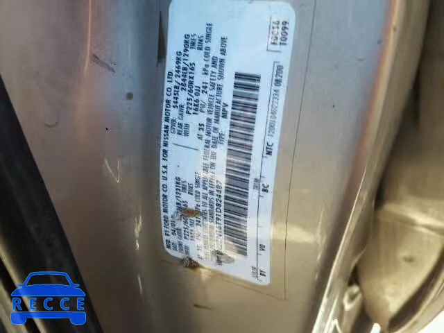 2001 NISSAN QUEST SE 4N2ZN16T91D824487 image 8