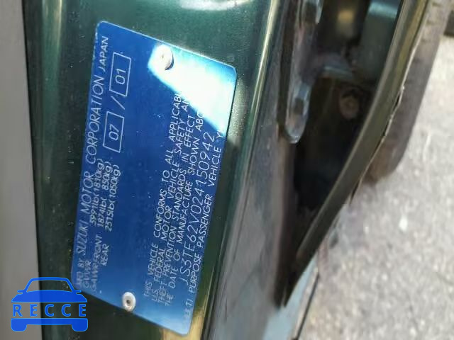 2002 SUZUKI GRAND VITA JS3TE62V024150942 image 9