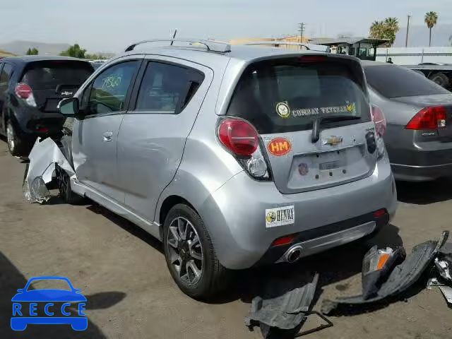 2014 CHEVROLET SPARK 2LT KL8CF6S98EC434403 зображення 2