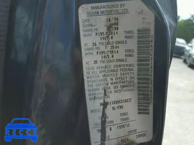 1991 NISSAN SHORT BED 1N6SD11S3MC318327 image 9