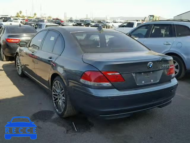 2007 BMW 750 WBAHL83537DT10787 зображення 2