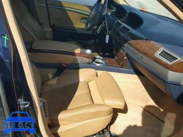 2005 BMW 745I WBAGL635X5DP75869 image 4