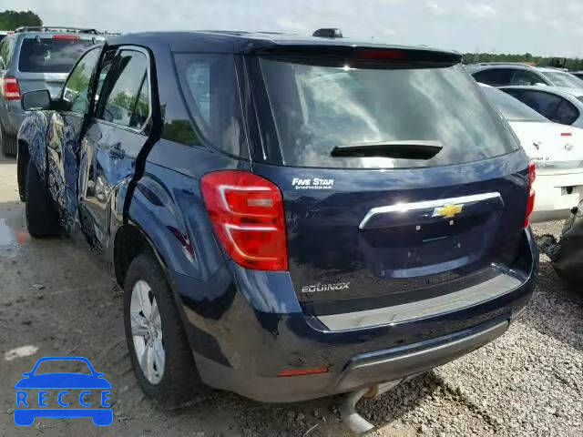 2017 CHEVROLET EQUINOX LS 2GNALBEK3H1501277 image 2