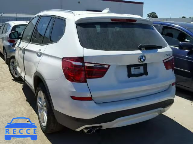 2016 BMW X3 XDRIVE3 5UXWX7C54G0S15573 зображення 2