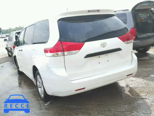 2011 TOYOTA SIENNA 5TDZK3DCXBS033613 image 2