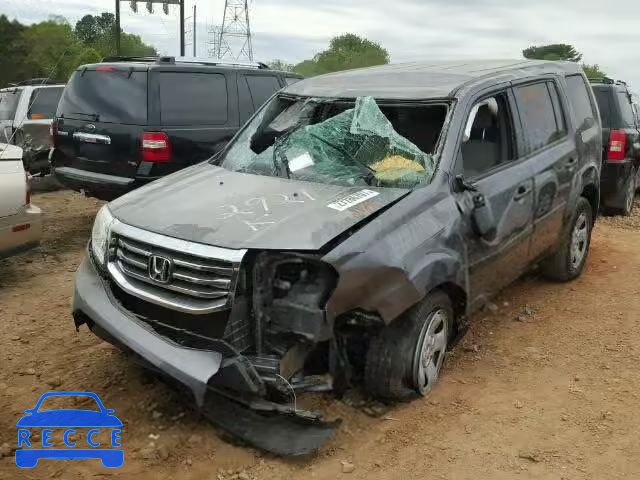 2014 HONDA PILOT LX 5FNYF3H21EB012921 image 1