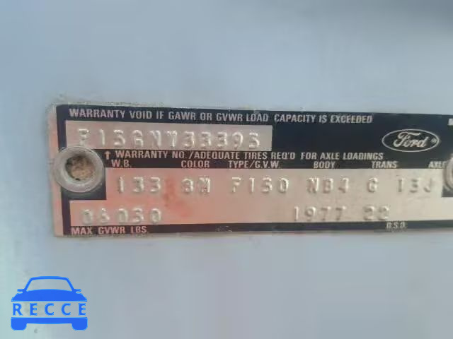 1977 FORD F-150 F15GNY33395 image 9
