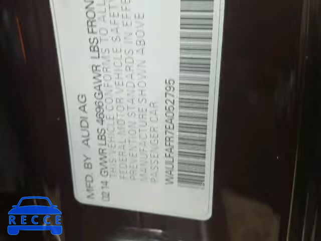 2014 AUDI A5 QUATTRO WAULFAFR7EA052795 image 9