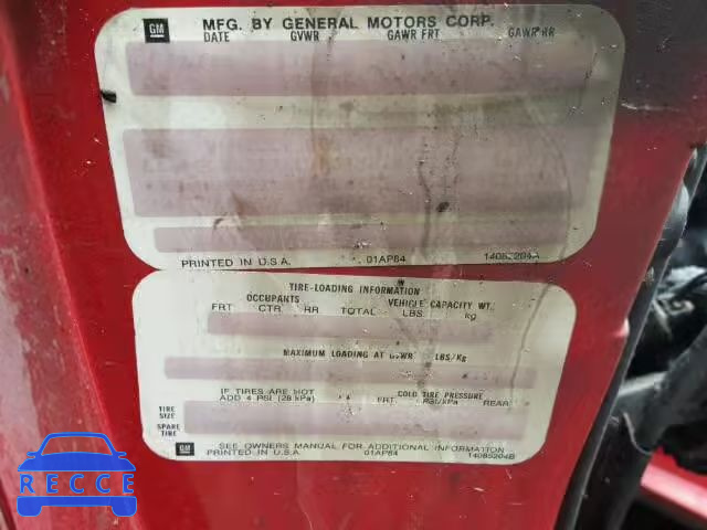 1986 CHEVROLET CORVETTE 1G1YY6786G5905648 image 9