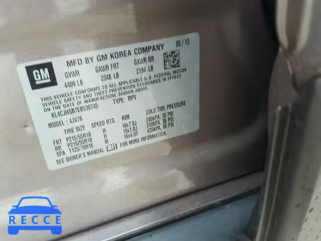 2014 BUICK ENCORE PRE KL4CJHSB7EB539745 image 9