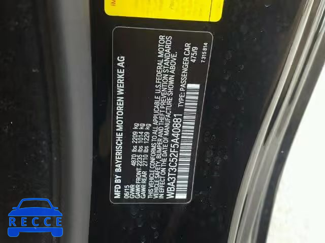 2015 BMW 435I WBA3T3C52F5A40881 зображення 9