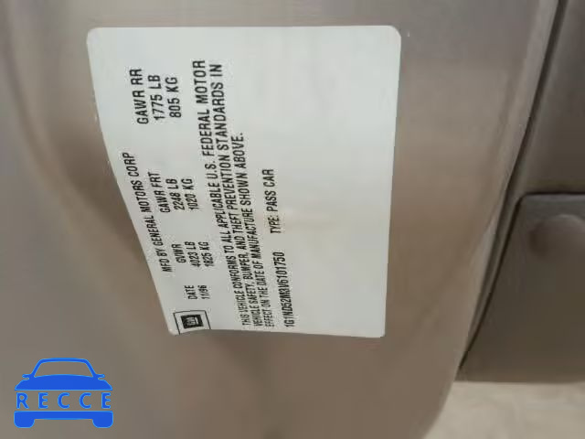 1997 CHEVROLET MALIBU 1G1ND52M3V6101750 image 9