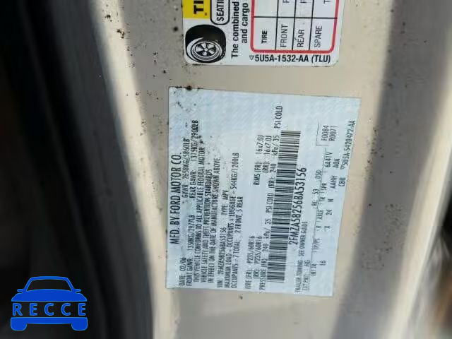 2006 FORD FREESTAR L 2FMZA58256BA53156 image 9