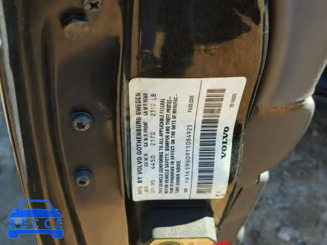 1996 VOLVO 960 YV1KS9609T1084925 image 9