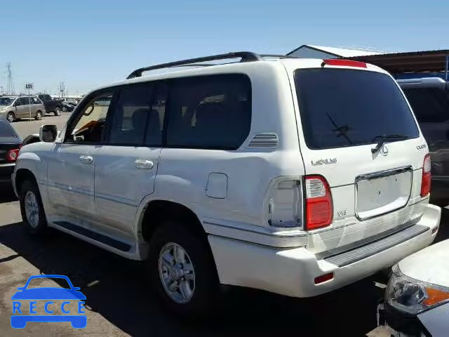 2000 LEXUS LX 470 JT6HT00W0Y0125758 image 2