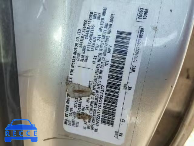 2001 NISSAN QUEST GLE 4N2ZN17T01D824327 image 9