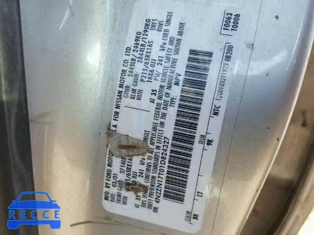 2001 NISSAN QUEST GLE 4N2ZN17T01D824327 Bild 9