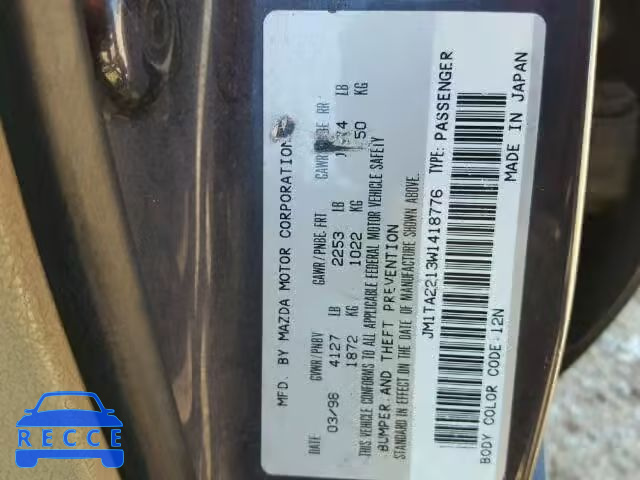 1998 MAZDA MILLENIA JM1TA2213W1418776 image 9