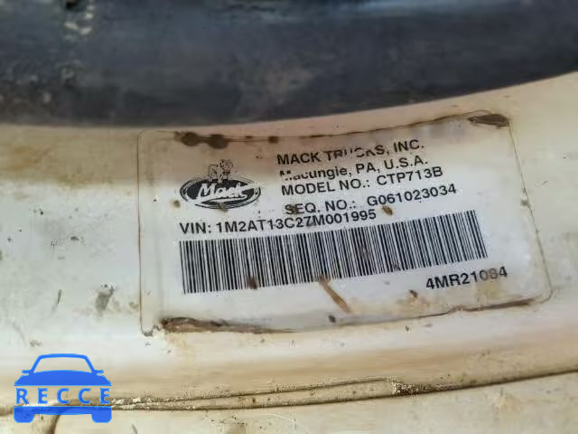 2007 MACK 700 1M2AT13C27M001995 image 9
