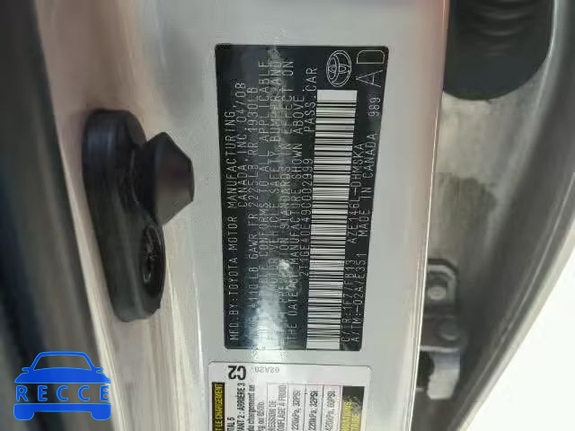 2009 TOYOTA MATRIX XRS 2T1GE40E49C002999 зображення 9