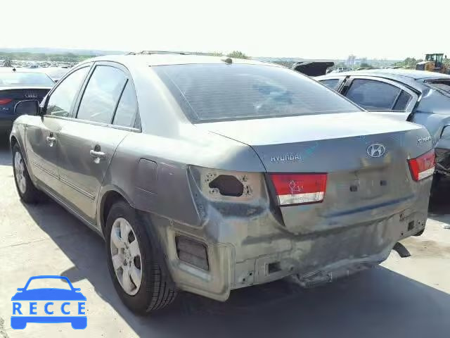 2008 HYUNDAI SONATA 5NPET46C68H377937 image 2