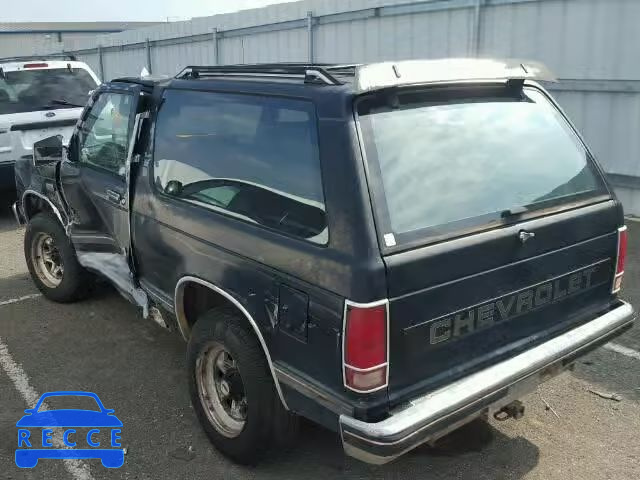 1987 CHEVROLET S10 BLAZER 1GNCS18R4H8124163 image 2