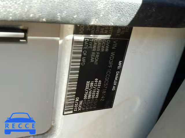 2012 MERCEDES-BENZ SPRINTER 3 WD3PF1CC0C5718142 Bild 9