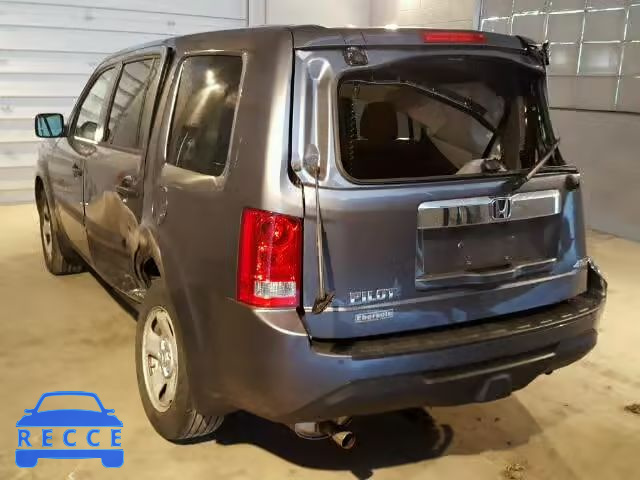 2013 HONDA PILOT LX 5FNYF4H26DB074142 image 2