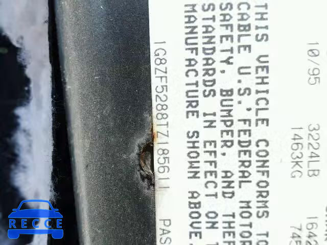 1996 SATURN SL 1G8ZF5288TZ185611 image 9