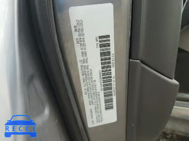 2009 SUBARU TRIBECA 4S4WX91D894404371 зображення 9