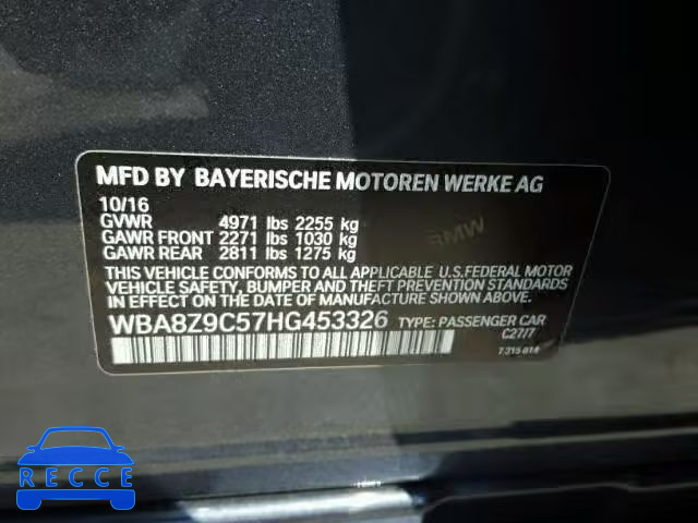 2017 BMW 330 XIGT WBA8Z9C57HG453326 Bild 9