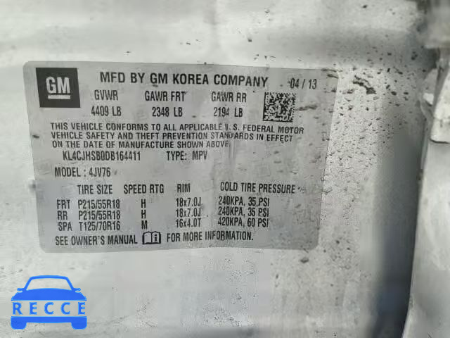 2013 BUICK ENCORE PRE KL4CJHSB0DB164411 image 9
