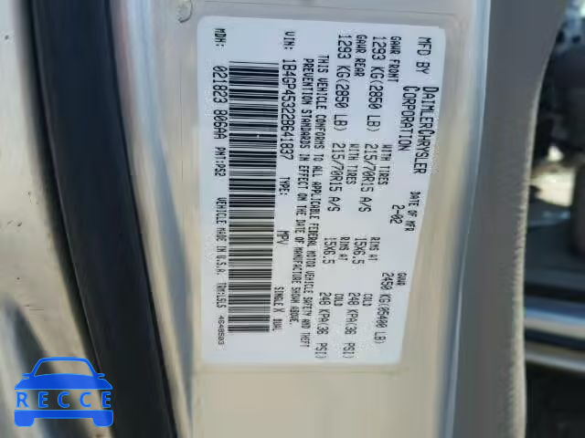 2002 DODGE CARAVAN SP 1B4GP45322B641837 image 9