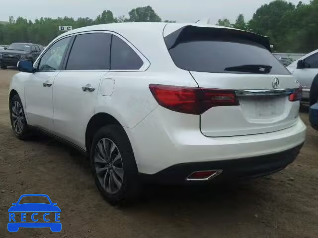 2014 ACURA MDX TECH 5FRYD4H48EB046639 image 2