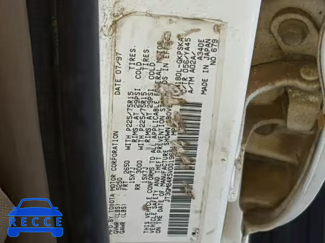 1997 TOYOTA 4RUNNER JT3GM84R5V0019651 image 9