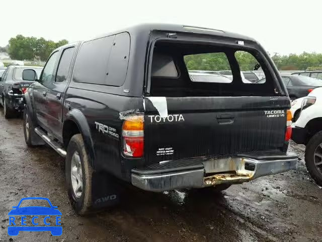 2001 TOYOTA TACOMA DOU 5TEHN72N61Z847953 image 2