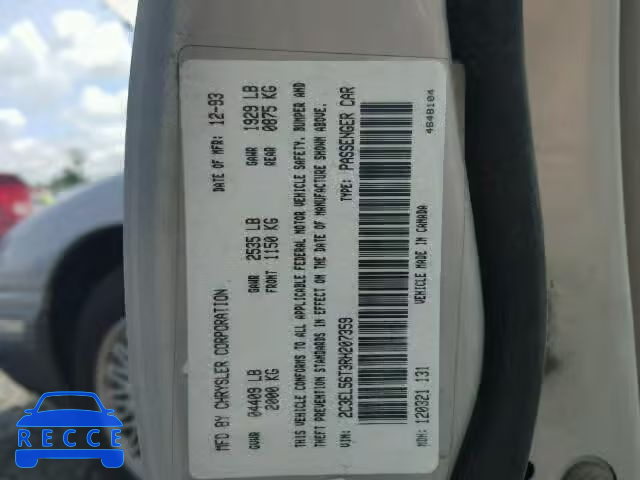 1994 CHRYSLER CONCORDE 2C3EL56T3RH207359 image 9