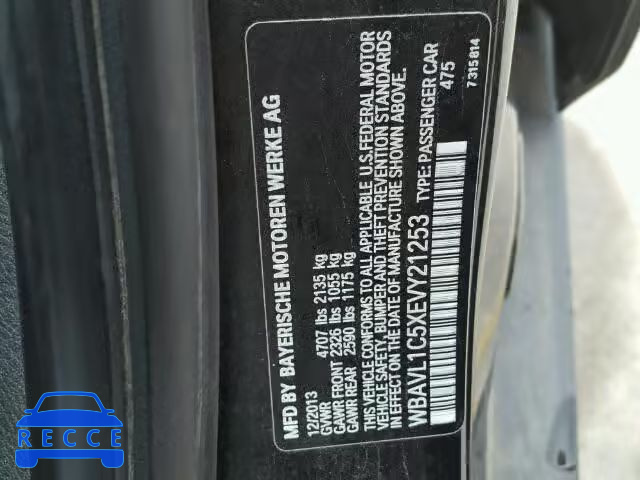 2014 BMW X1 XDRIVE2 WBAVL1C5XEVY21253 image 9