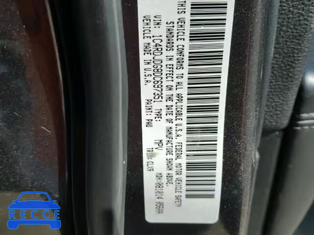 2013 DODGE DURANGO CR 1C4RDJDG8DC697351 Bild 9