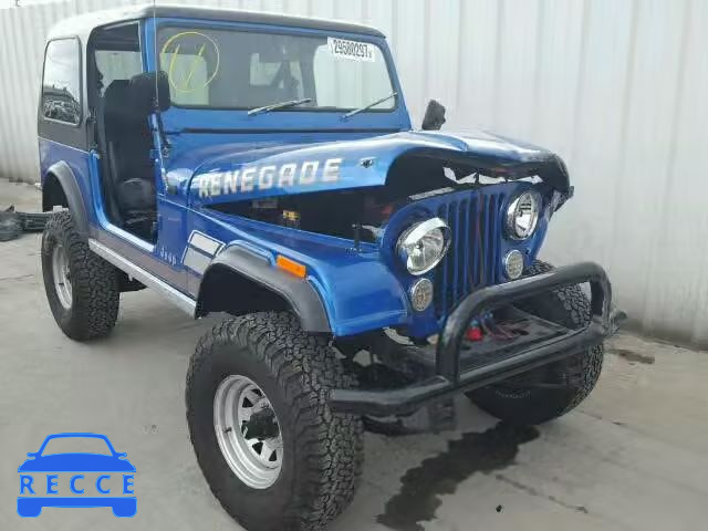 1983 AMERICAN MOTORS CJ7 1JCCM87A7DT010025 зображення 0